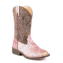 Load image into Gallery viewer, Roper Glitter Aztec - Little Kids Cowgirl Boots