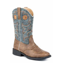 Load image into Gallery viewer, Roper Daniel (Blue/Brown) - Little Kids / Big Kids Cowboy Boots