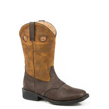 Load image into Gallery viewer, Roper Daniel (Tan/Dark Brown) - Little Kids / Big Kids Cowboy Boots