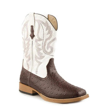 Load image into Gallery viewer, Roper Bump (White/Brown)- Mens Cowboy Boots