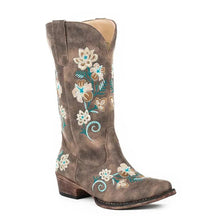 Load image into Gallery viewer, Roper Riley Floral (Brown) - Women's Cowgirl Boot