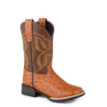 Load image into Gallery viewer, Roper Garza (Tan) - Men's Ostrich Cowboy Boot