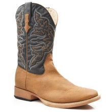 Load image into Gallery viewer, Roper Shadow Outlaw (Navy/Tumbled Tan) - Men's Cowboy Boot