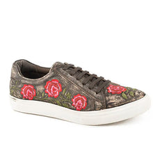 Load image into Gallery viewer, Roper Vintage Rose (Brown) - Women's Lace Up Leather Sneaker