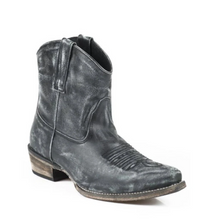 Load image into Gallery viewer, Roper Dusty (Black) - Women's Ankle Cowgirl Boot
