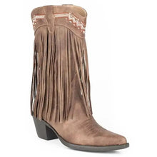 Load image into Gallery viewer, Roper Saddle Siren (Brown) - Women's Biker Boot (Closeout)