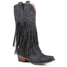 Load image into Gallery viewer, Roper Rickrack (Black) - Women's Cowgirl Boot