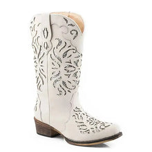 Load image into Gallery viewer, Roper Riley Glitz (White) - Women's Cowgirl Boot