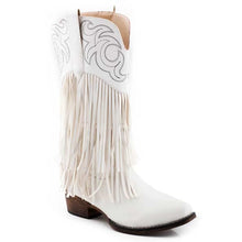 Load image into Gallery viewer, Roper Rickrack (White) - Women's Cowgirl Boot