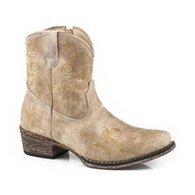 Load image into Gallery viewer, Roper Short Stuff (Tan) - Women's Cowgirl Boot
