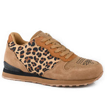 Load image into Gallery viewer, Roper Giddyup Leopard Jogger (Brown) - Women's Lace Up Suede Sneaker