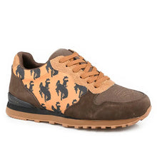 Load image into Gallery viewer, Roper Giddyup Bronco Jogger (Brown) - Women's Lace Up Suede Sneaker
