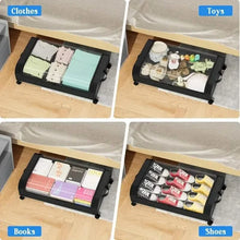 Load image into Gallery viewer, Under-Bed Storage Drawer with Wheels Multipurpose with Clear Window &amp; Label