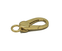 Load image into Gallery viewer, Plain Gold Oval Teardrop Lobster Clasp, Sku#H338
