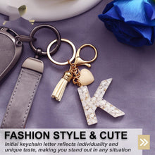 Load image into Gallery viewer, Personalized Heart Shell Letter Pendant Necklace with Tassel - A-Z Initial Charm