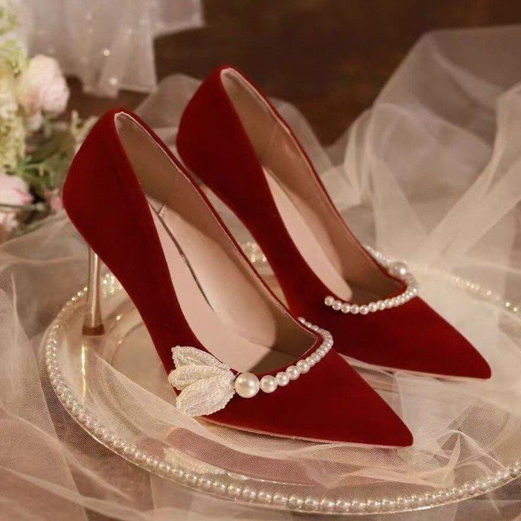 Women's Mary Jane Stiletto Heels | Open-Toe Crossover Strap Formal Shoes