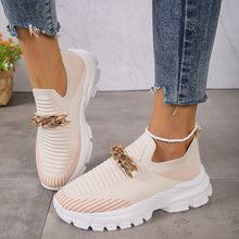Load image into Gallery viewer, Women's Slip-On Platform Flat Shoes | Breathable Knit Chunky Sole Casual Sneakers