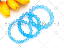 Load image into Gallery viewer, Natural Pink/Lilac/Purple/Orange/Lime/Blue Stretchy Bracelet