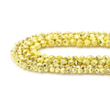 Load image into Gallery viewer, Gold Plated Lava in Diamond Cut Beads, Sku#S159