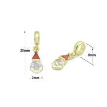 Load image into Gallery viewer, Cute Santa Claus Big Hole Charm Pendant, Sku#LK1177