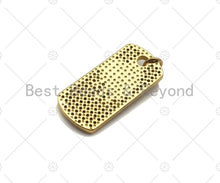 Load image into Gallery viewer, CZ Micro Pave Skeleton Hands On Rectangle Shape Pendant, LK177