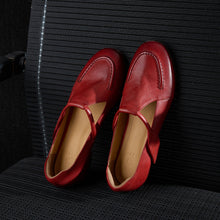 Load image into Gallery viewer, Full Grain Leather Mary Jane Flats