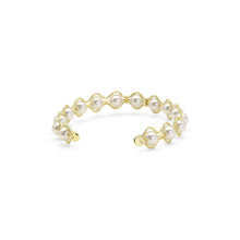 Load image into Gallery viewer, White Pearl Gold Adjustable Bracelet, Sku#B368