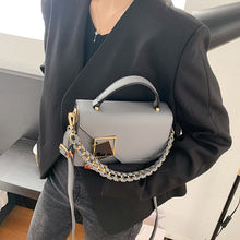 Load image into Gallery viewer, Women's Chain Shoulder Crossbody Bag - Small Square PU Leather Handbag