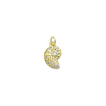 Load image into Gallery viewer, Clear CZ Sea Snail Charm Pendant, Sku#LD685