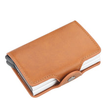 Load image into Gallery viewer, Double-Layer RFID Blocking Card Holder – Anti-Magnetic &amp; Anti-Theft Slim Wallet