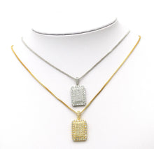 Load image into Gallery viewer, CZ Rectangle Charm, Sku#JL86