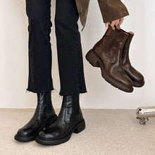 Load image into Gallery viewer, British Style Chunky Heel Ankle Boots