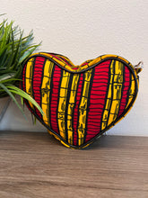 Load image into Gallery viewer, Diva Kente Heart Shaped Crossbody Bag