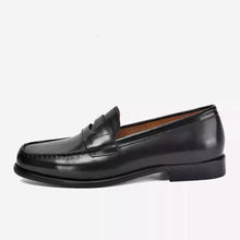 Load image into Gallery viewer, Men's British-Style Square Toe Loafers | Full-Grain Cowhide Slip-On Boat Shoes