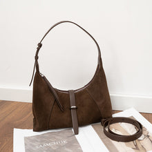 Load image into Gallery viewer, Elegant Genuine Leather Shoulder Bag - Korean Style Crossbody Dumpling Bag for Women
