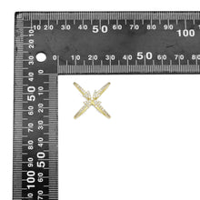 Load image into Gallery viewer, Clear CZ Arrows Criss Cross Ring, Sku#A181