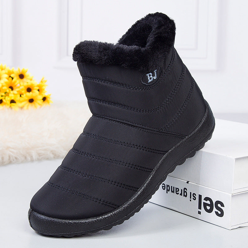 Women's Waterproof Mid-Calf Snow Boots | Wool-Lined Zip Winter Boots