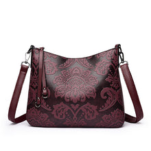 Load image into Gallery viewer, Women's PU Leather Crossbody Messenger Bag - Multi-Compartment Shoulder Bag