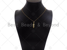 Load image into Gallery viewer, 18K Dainty Gold Female Body Pendant,Female Empowerment Charm, Necklace Bracelet Charm Pendant,8x27mm, Sku#LK267