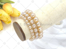 Load image into Gallery viewer, Mystic Champaign Banded Agate Stretchy Bracelet,SKU#EF66