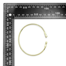 Load image into Gallery viewer, Plain Gold Double T Adjustable Bracelet, Sku#LD550