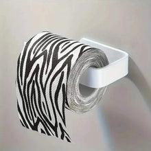 Load image into Gallery viewer, 2-Pack: No-Drill Self-Adhesive Toilet Paper Holder – Black &amp; White