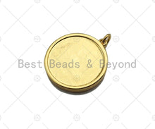 Load image into Gallery viewer, Dainty Gold Embossment Lion Head Shape Charms, Dainty Charms, Gold Pendant,Lion Head Necklace Charms, 19x21mm, Sku#F1323