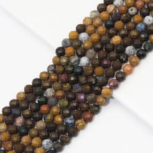 Load image into Gallery viewer, Genuine Ocean Jasper Round Faceted Beads, 8mm, Sku#U1516