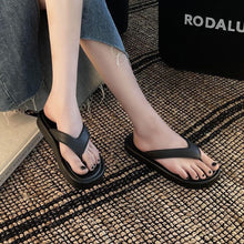 Load image into Gallery viewer, Textured Toe-Strap Flip-Flops - Lightweight Slip-On Sandals for Women