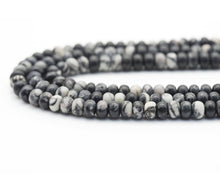Load image into Gallery viewer, Genuine Web Jasper Rondelle Smooth Beads, 4x6mm, Sku#U1419