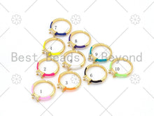 Load image into Gallery viewer, Colorful Enamel Adjustable Ring,Sku#X235