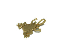 Load image into Gallery viewer, CZ Malachite Turquoise Frog Charm, Sku#L679
