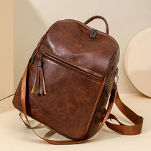 Load image into Gallery viewer, Classic Women's Vintage Backpack – PU Leather | Brown, Black, Pink