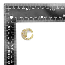 Load image into Gallery viewer, Clear Baguette CZ Chunky Twisted Statement Ring, Sku#A230